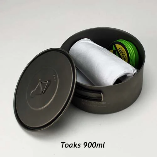 Toaks 900ml Pot + Sidewinder Ti-Tri Bundle - Image 3
